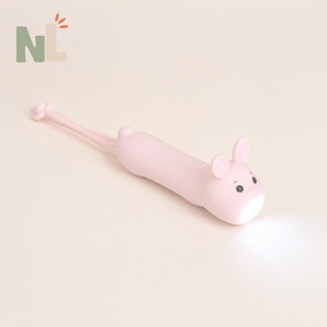 Lampe Torche Lapin Rose pour Enfant – Petite Lampe avec Dragonne