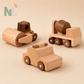 Lot de 3 Véhicules en Bois – Chantier et Secours