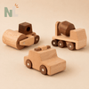 Lot de 3 Véhicules en Bois – Chantier et Secours