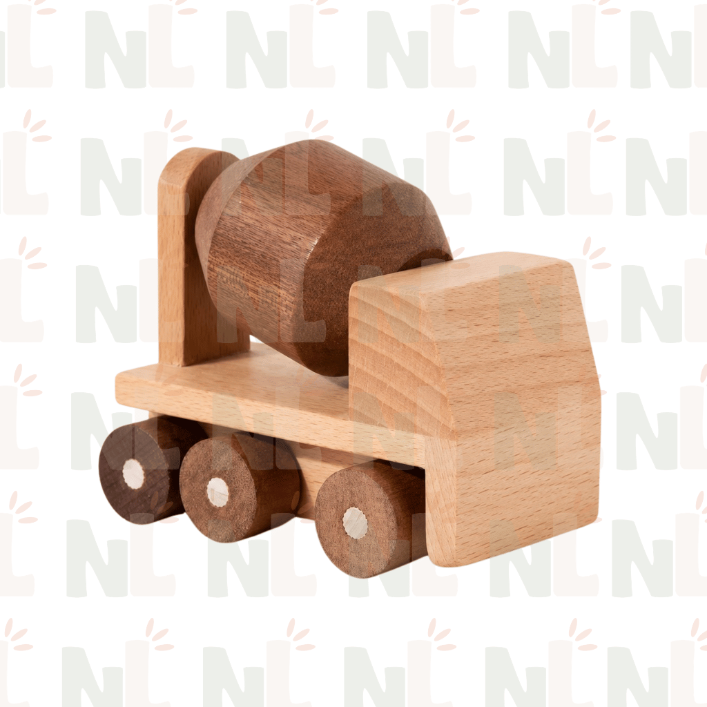Camion Bétonnière en Bois – Véhicule de Chantier dès 3 ans