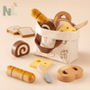Panier de Boulangerie en Bois pour Enfant – Set de Pain et Viennoiseries à Découper