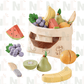 Panier de Fruits en Bois à Découper – Jeu de Marchand(e)