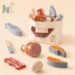 Panier d’Aliments en Bois à Découper – Set Viandes et Poissons