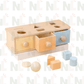 Boîte de Tri des Formes à Tiroirs en Bois – Jeu d’Association et de Motricité