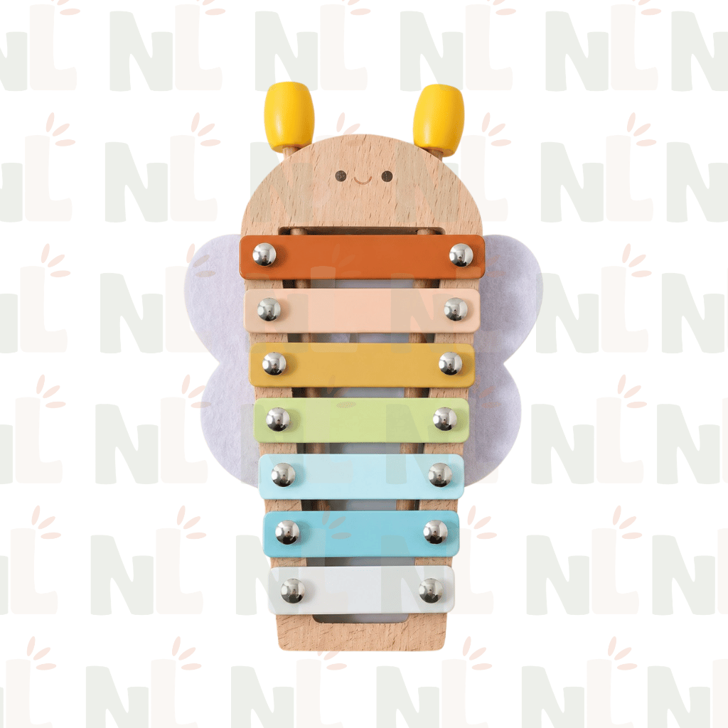 Xylophone Abeille en Bois – Jouet Musical d’Éveil