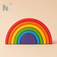 Arc-en-Ciel à Empiler en Bois – Jeu de Construction Coloré