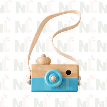 Appareil Photo en Bois pour Enfant – Jeu d’Imitation avec Bandoulièr