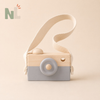 Appareil Photo en Bois pour Enfant – Jeu d’Imitation avec Bandoulière