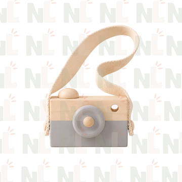 Appareil Photo en Bois pour Enfant – Jeu d’Imitation avec Bandoulière